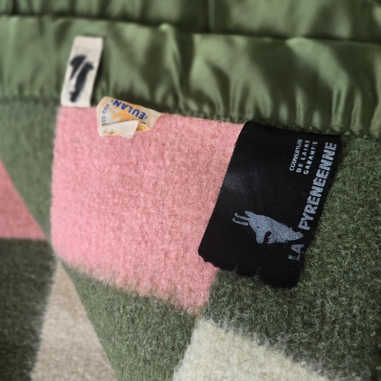 Grande Couverture Witney 100% Laine – Rose – Vintage – État Impeccable
