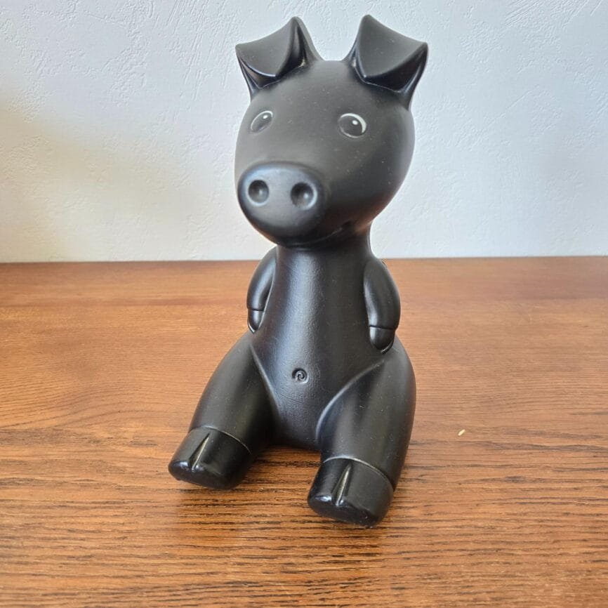 Tirelire Gullgris noire – vue de face