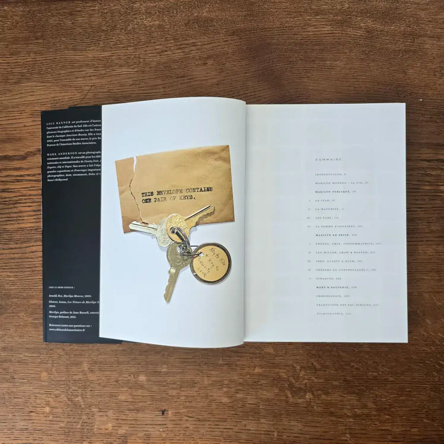 Sommaire du livre MM Personnal