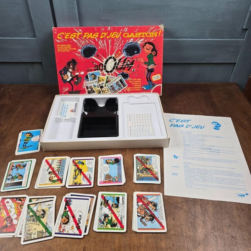 Vue d’ensemble du contenu du jeu Gaston Lagaffe.