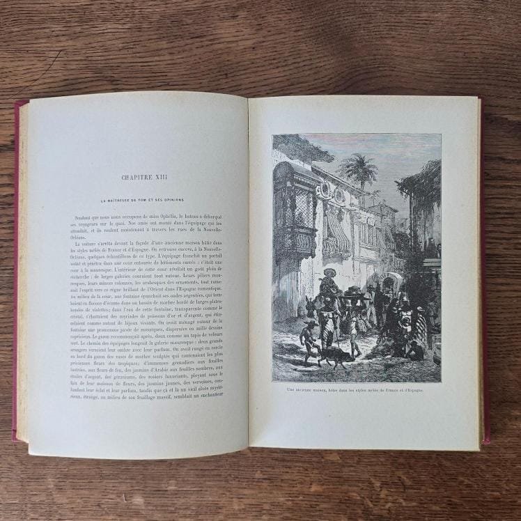 Livre La Case de l’Oncle Tom, édition Hachette illustrée, chapitre XIII
