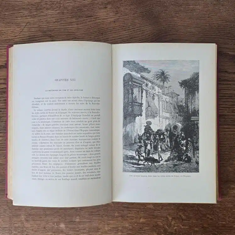 Livre La Case de l’Oncle Tom, édition Hachette illustrée, chapitre XIII