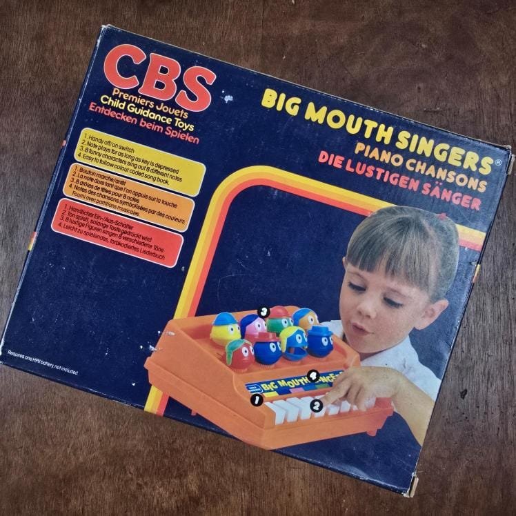 Boite du piano jouet vintage CBS Big Mouth Singers