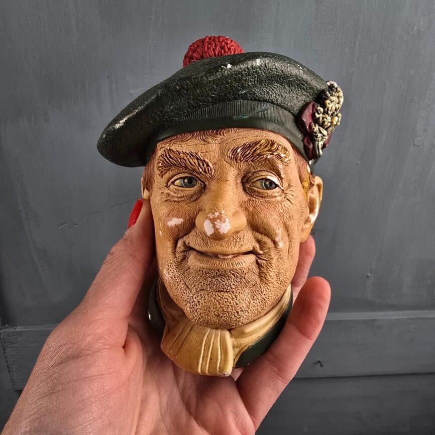 tete murale bossons jock england vintage sculpture deco tenu en main