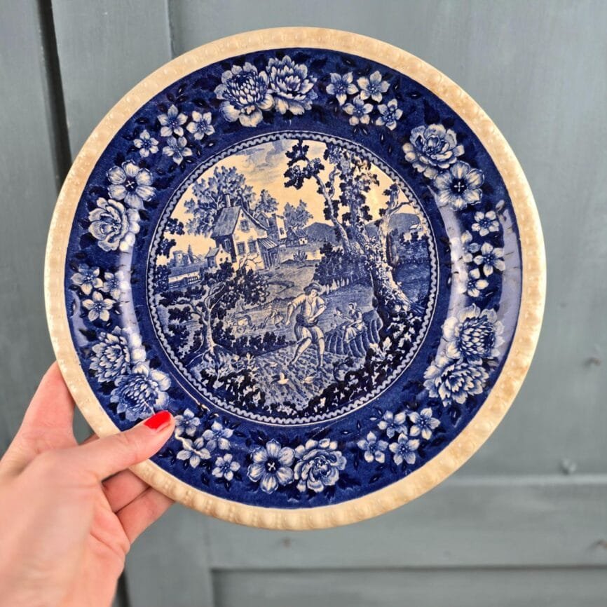 assiette villeroy boch rusticana mettlach ancien, tenue en main