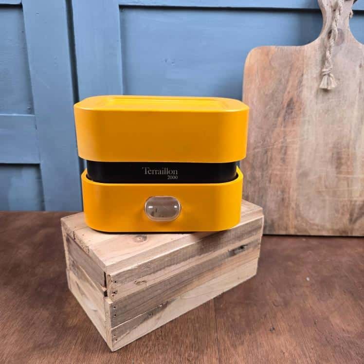 Balance vintage Terraillon 2000 jaune – Balance cuisine rétro années 70