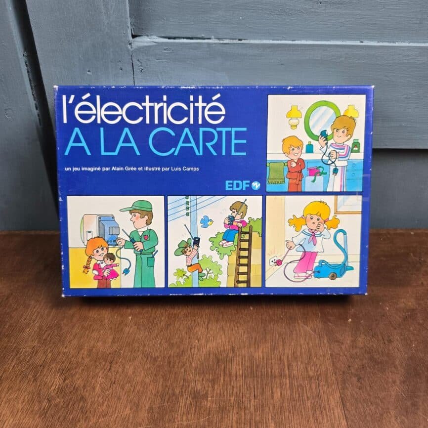 Jeu vintage EDF L’électricité à la carte