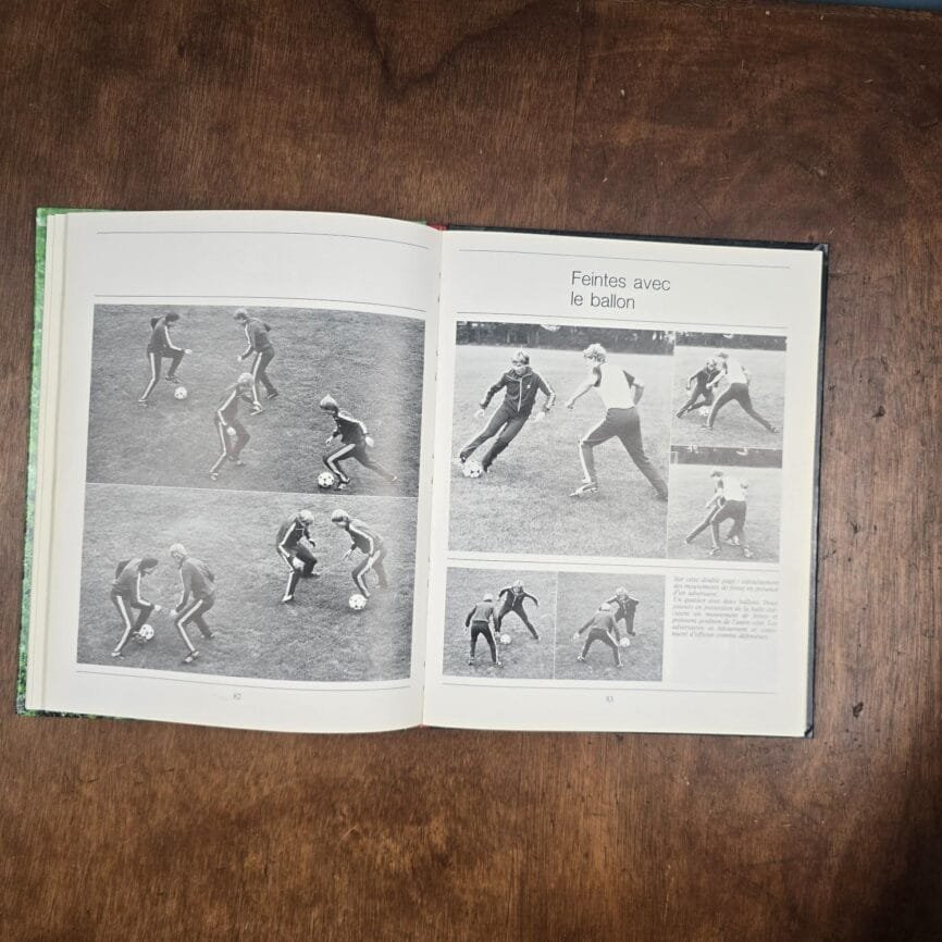 Livre Technique du Footballeur 1983 – Wiel Coerver, pages intérieures vintage