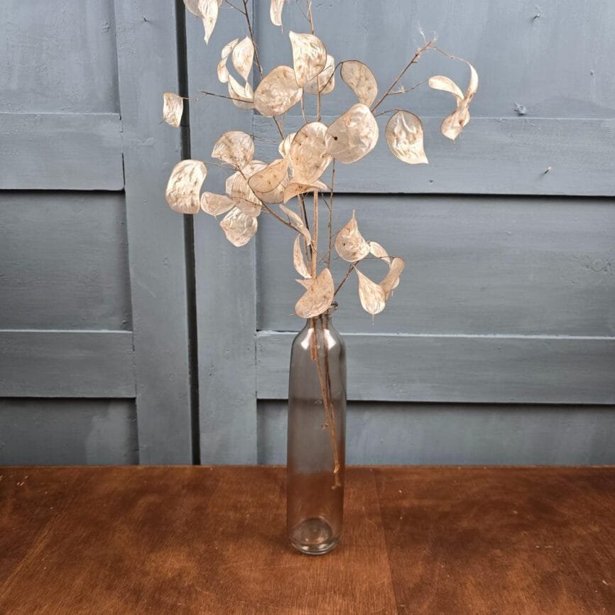 Soliflore forme bouteille en verre coloré ambré – Vase déco minimaliste à l’unité