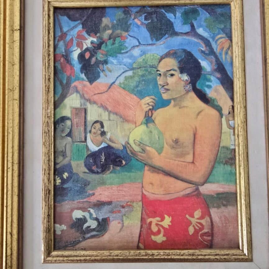 Reproduction encadrée Paul Gauguin Te Arii Vahine vue rapprochée