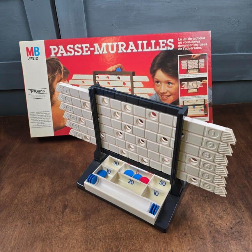 jeu passe murailles mb milton bradley vintage
