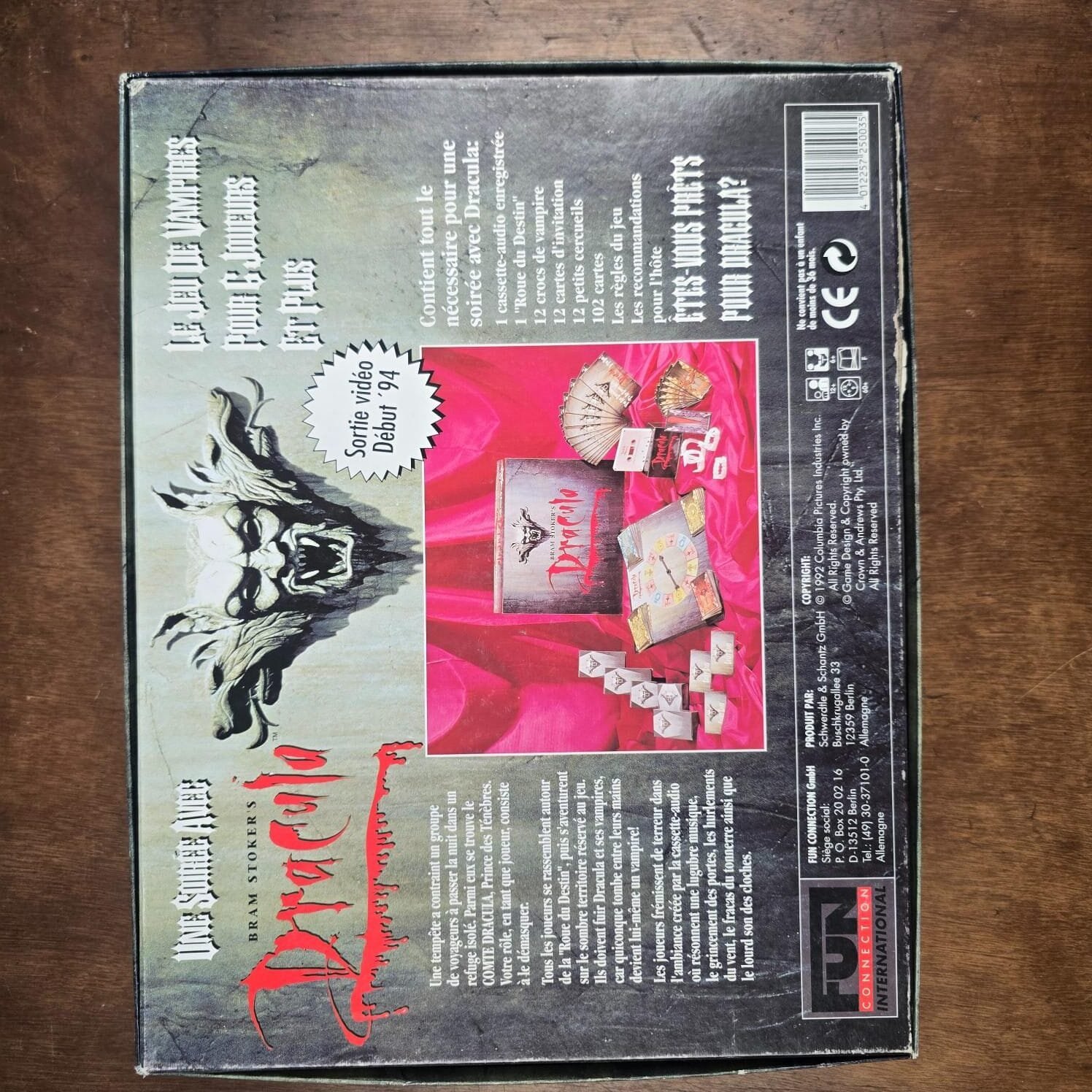 jeu societe dracula vintage bram stoker collection vampire
