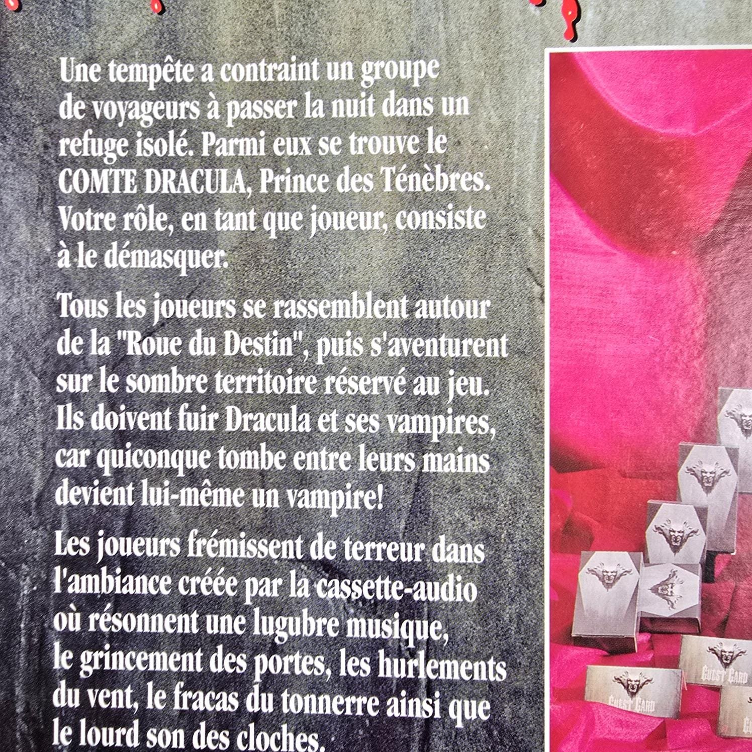 jeu societe dracula vintage bram stoker collection vampire