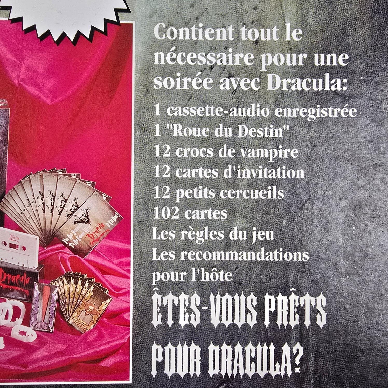 jeu societe dracula vintage bram stoker collection vampire