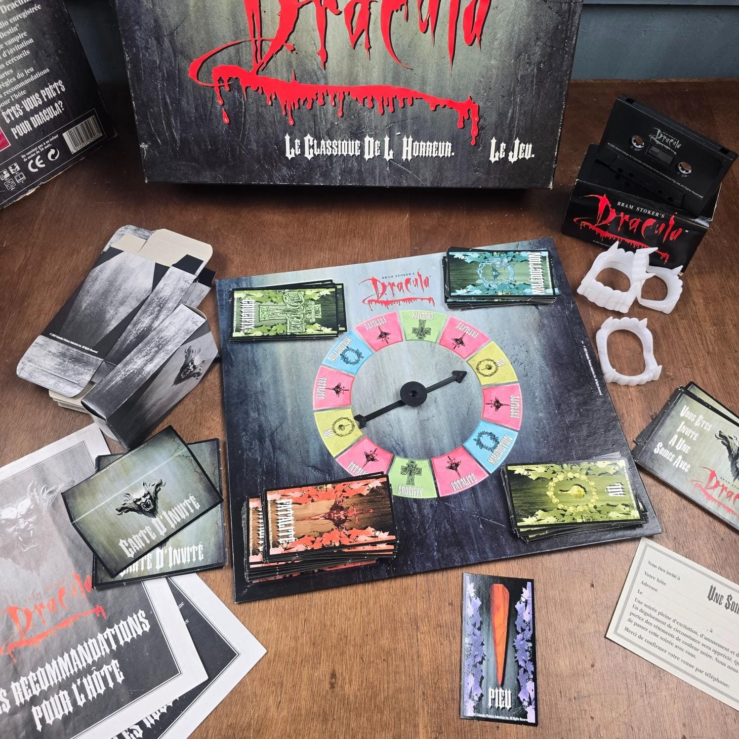 jeu societe dracula vintage bram stoker collection vampire