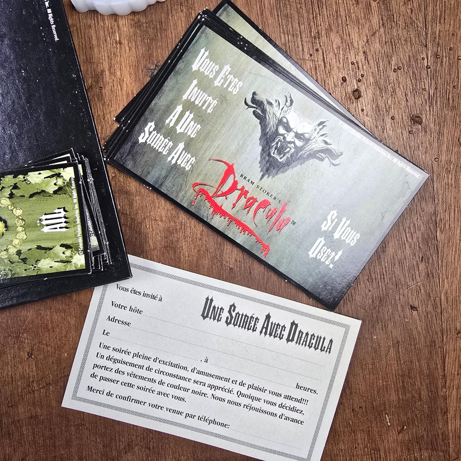jeu societe dracula vintage bram stoker collection vampire