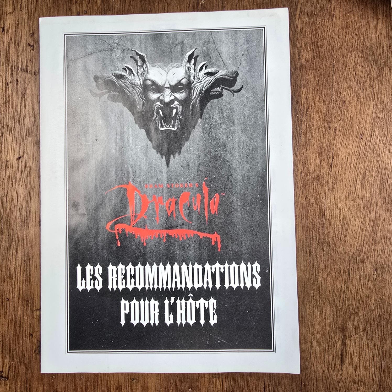 jeu societe dracula vintage bram stoker collection vampire