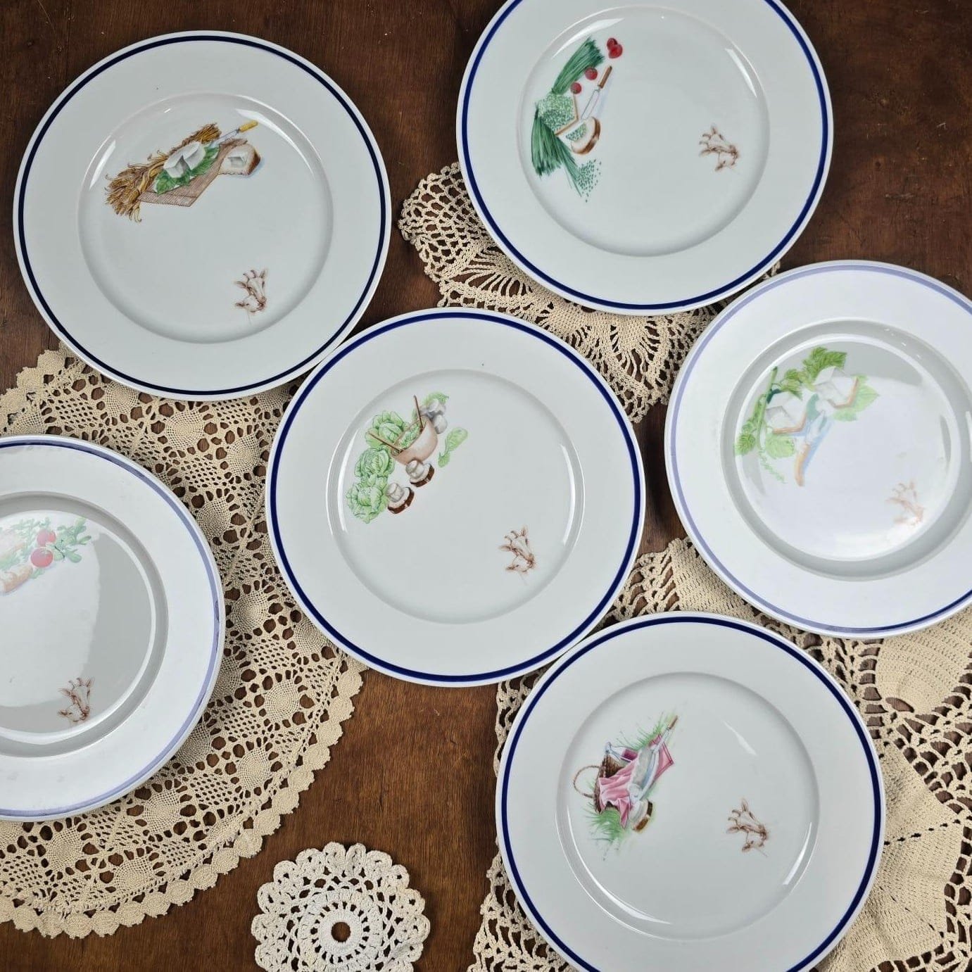 assiette fromage guy degrenne chavroux limoges vintage