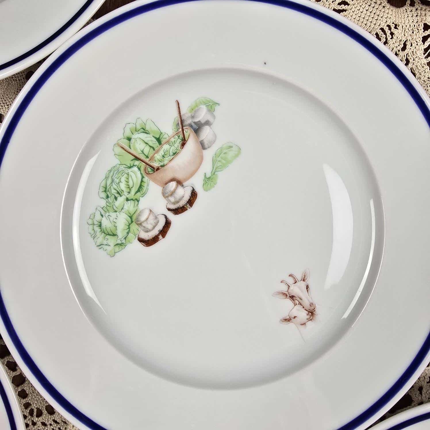 assiette fromage guy degrenne chavroux limoges vintage