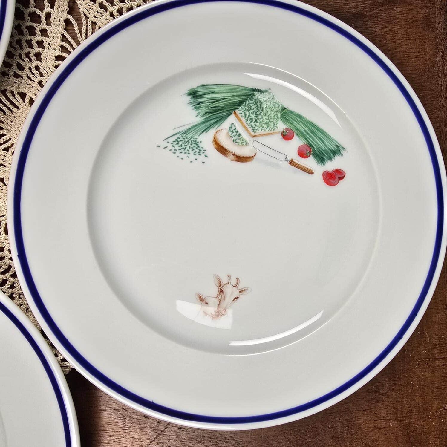 assiette fromage guy degrenne chavroux limoges vintage