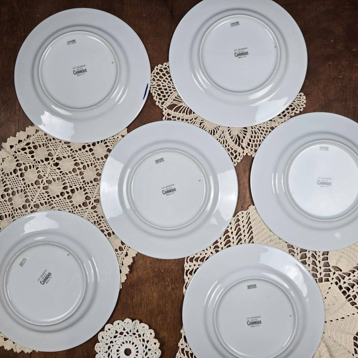 assiette fromage guy degrenne chavroux limoges vintage