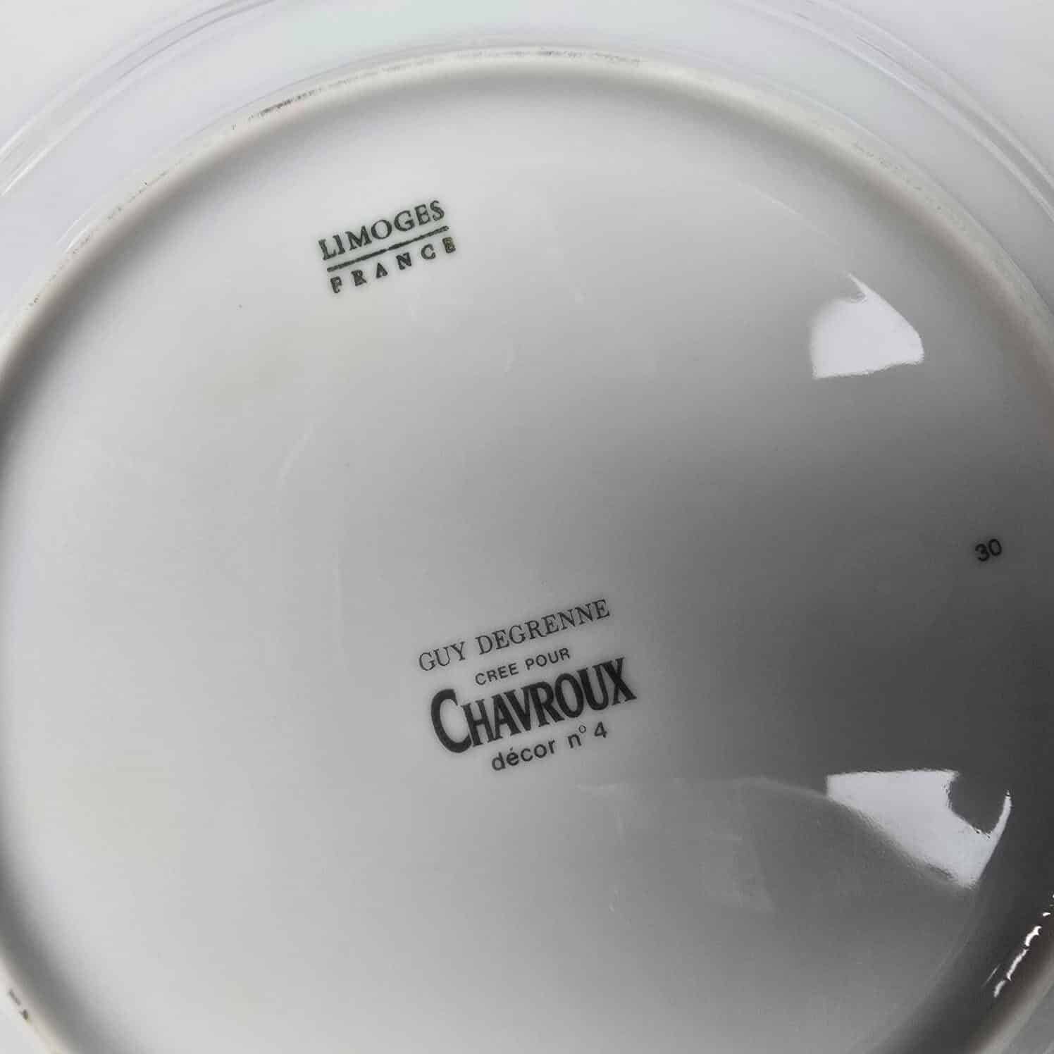 assiette fromage guy degrenne chavroux limoges vintage