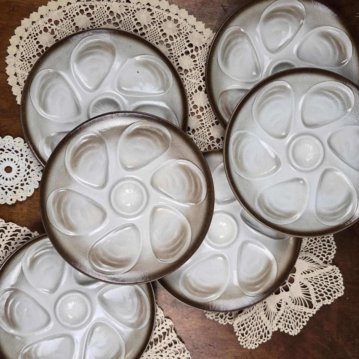 assiette huitre salins france coquillage vintage