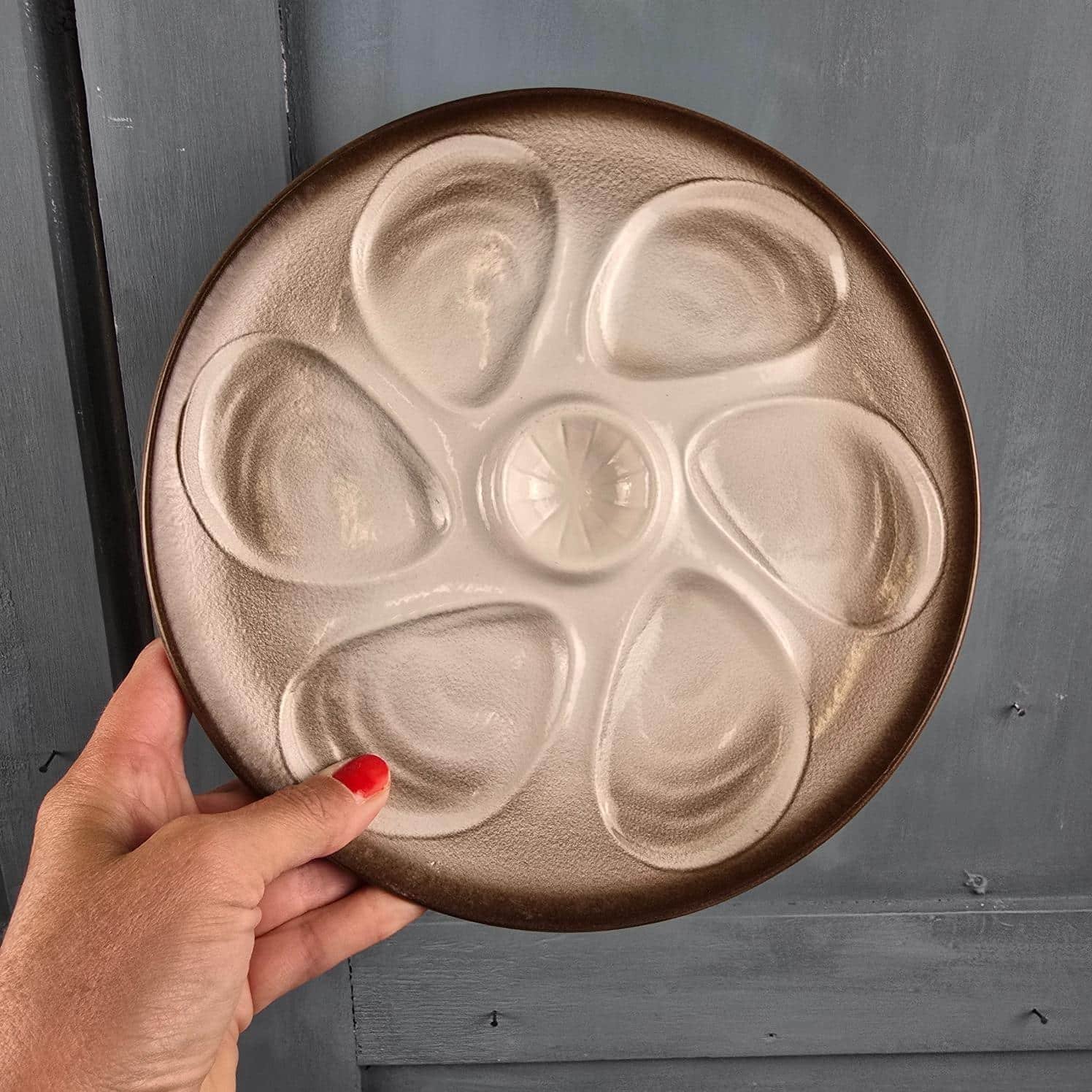 assiette huitre salins france coquillage vintage