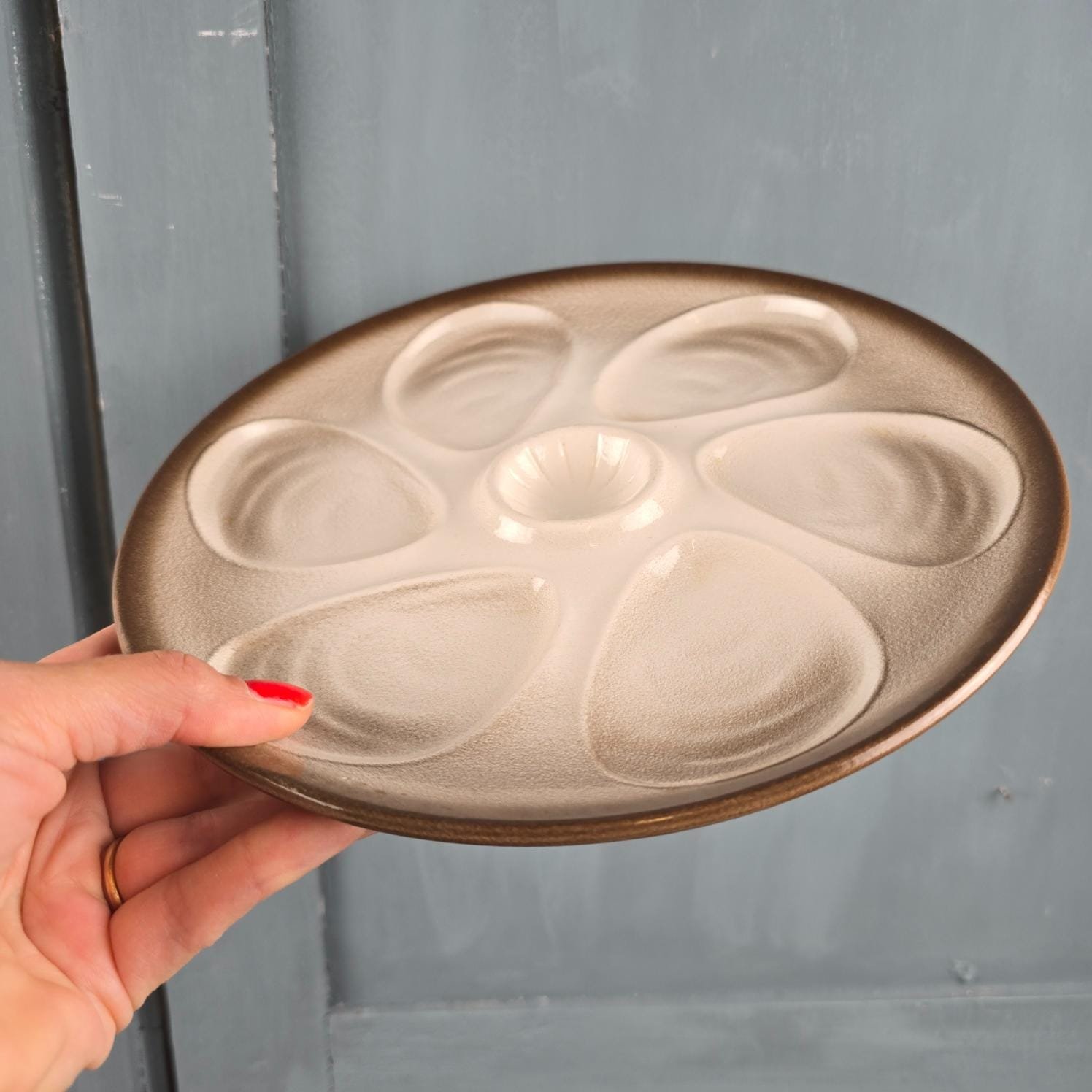 assiette huitre salins france coquillage vintage