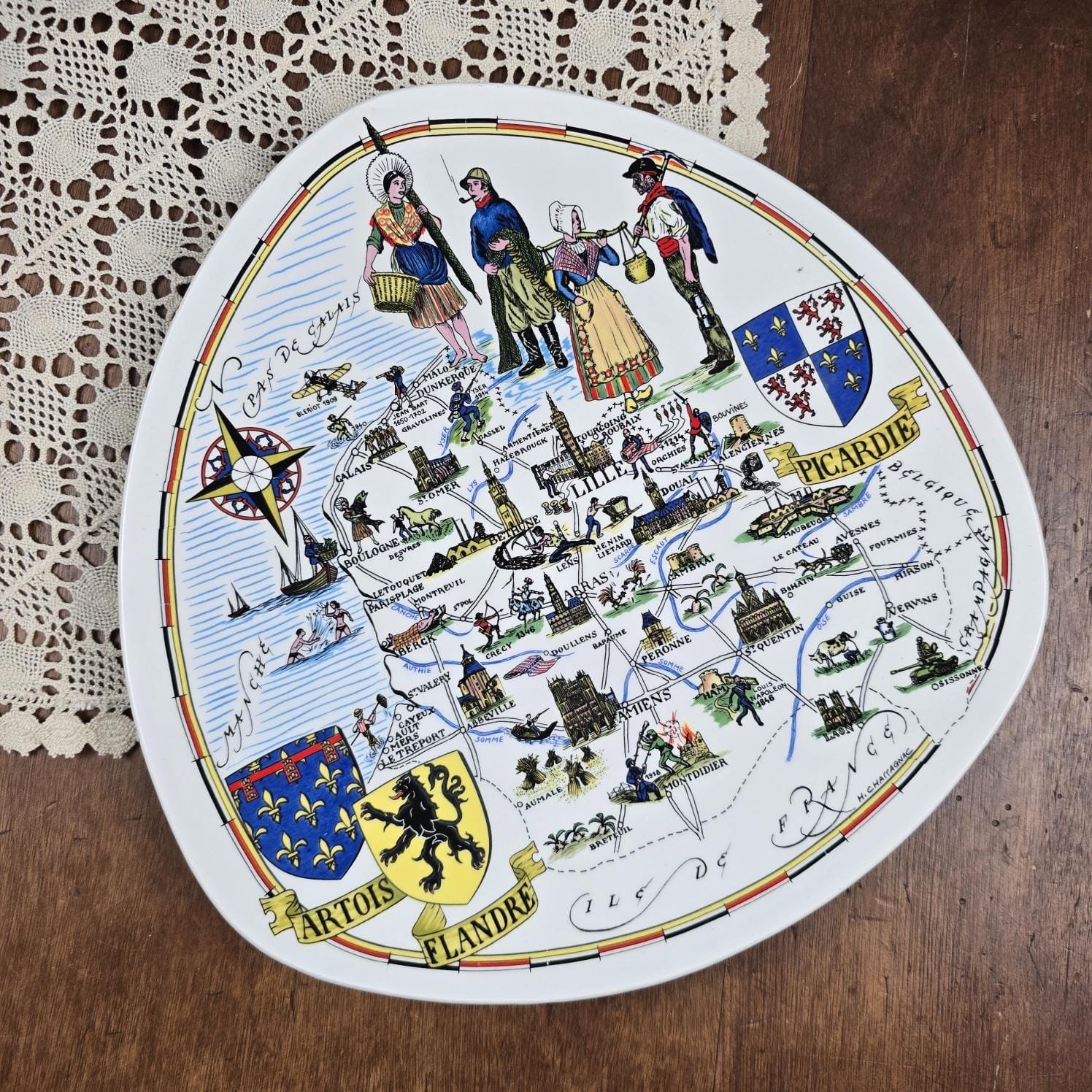 assiette il de france province luneville picardie artois flandre collection