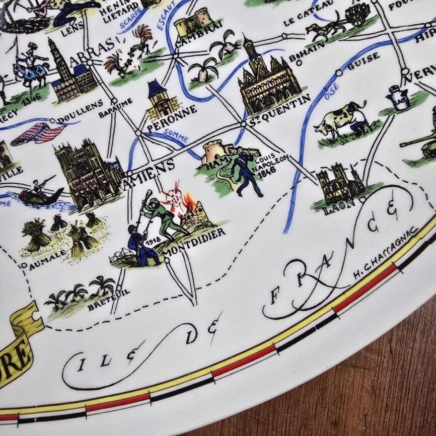 assiette il de france province luneville picardie artois flandre collection