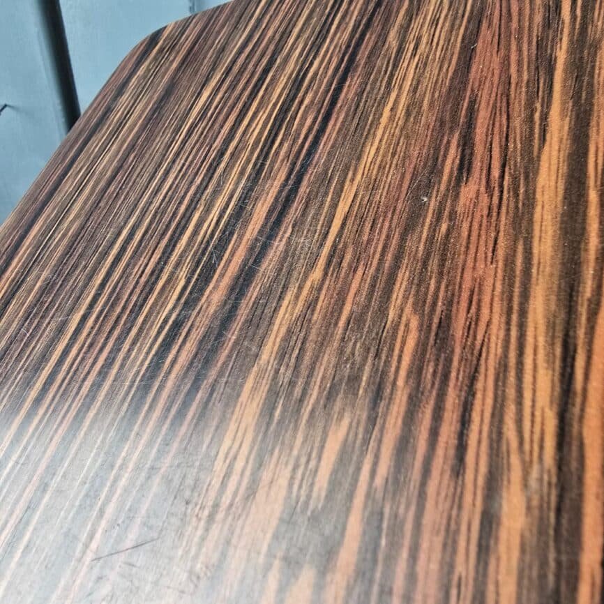 dessous de plat stratifie bois formica imitation bois vintage
