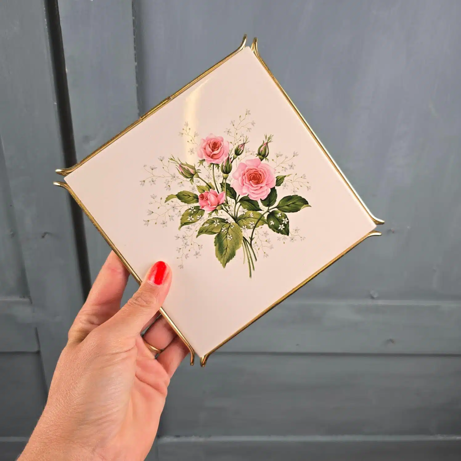 dessous de plat villeroy boch mettlach floral