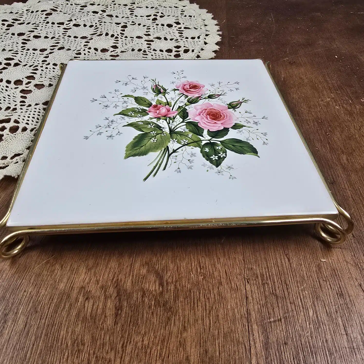 dessous de plat villeroy boch mettlach floral
