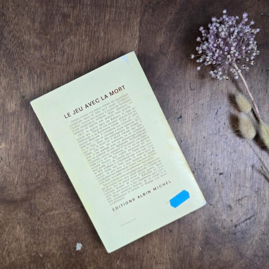 Dos de livre Le Jeu avec la mort, Zaharia Stancu – Les Grandes Traductions, Albin Michel 1964