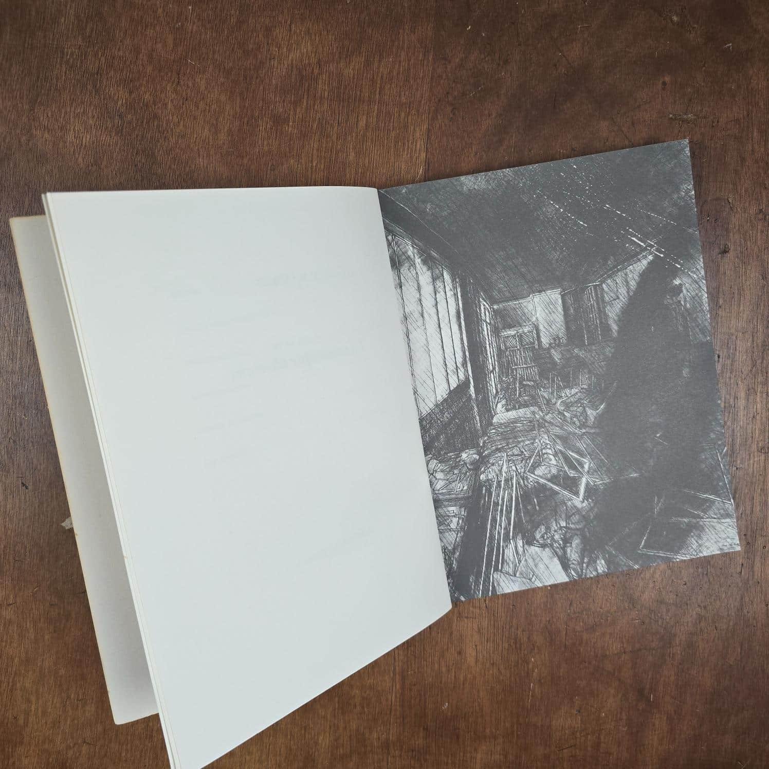 La Délirante n°6, Revue de poésie 1976, Cioran, Balthus & Szafran, page illustrée en noir et blanc