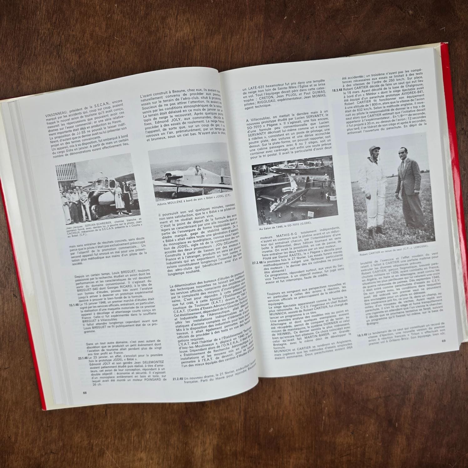 Histoire de l’aéronautique française 1940-1960, Jacques Noetinger, vue des pages intérieures