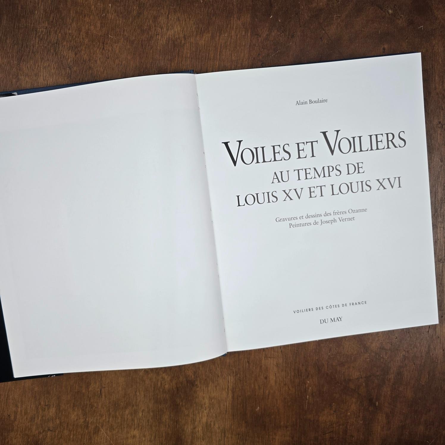 livre voiles voiliers louis xv xvi alain boulaire