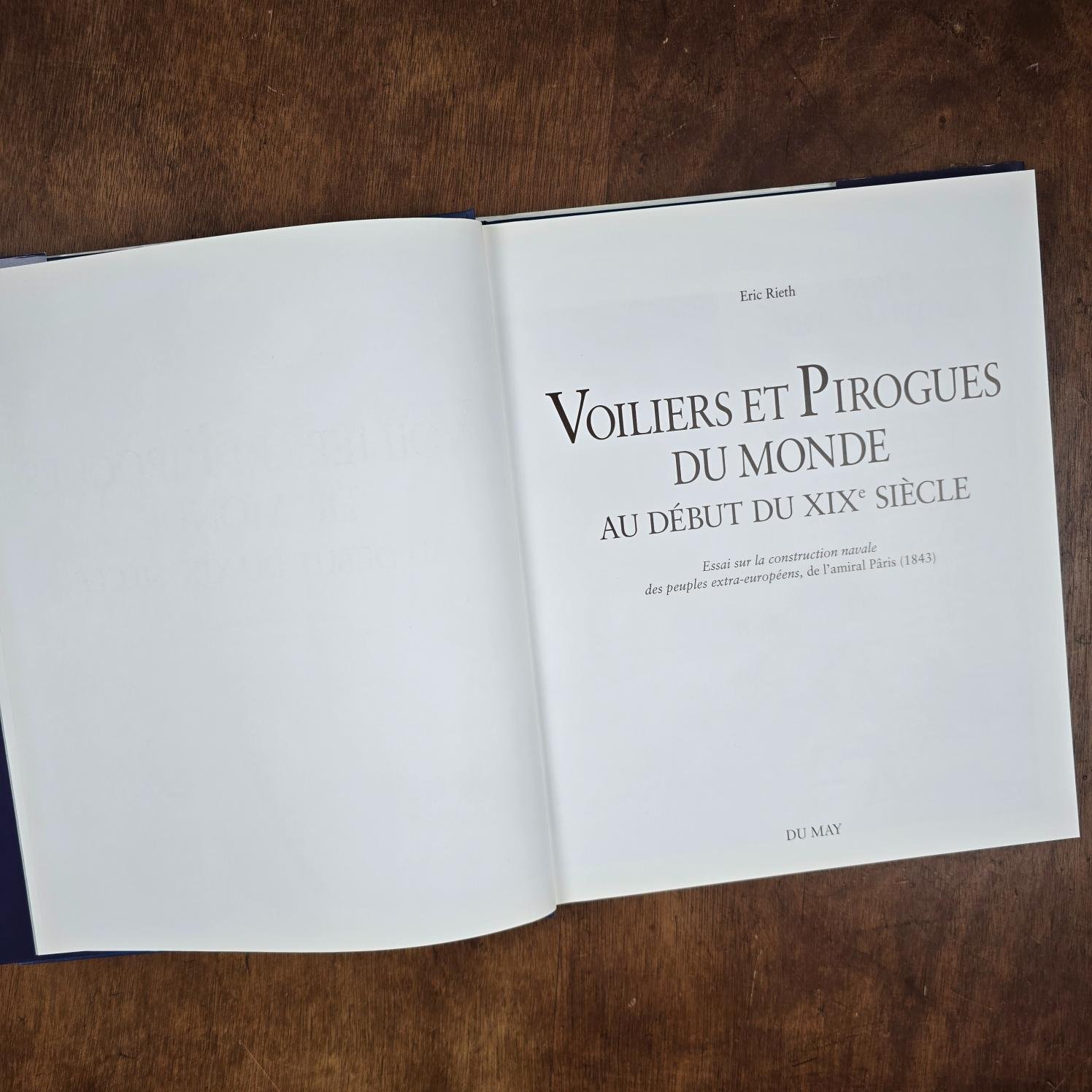 livre voiliers pirogues monde eric rieth