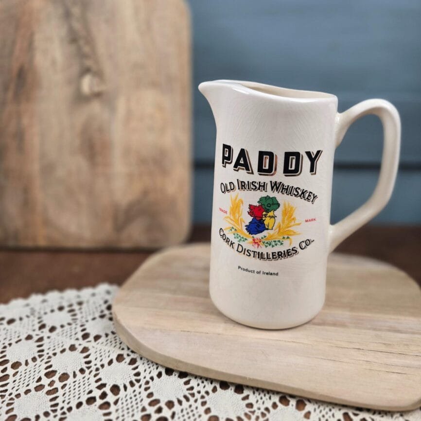 pichet paddy irish whiskey carrigaline pottery ireland pub vintage