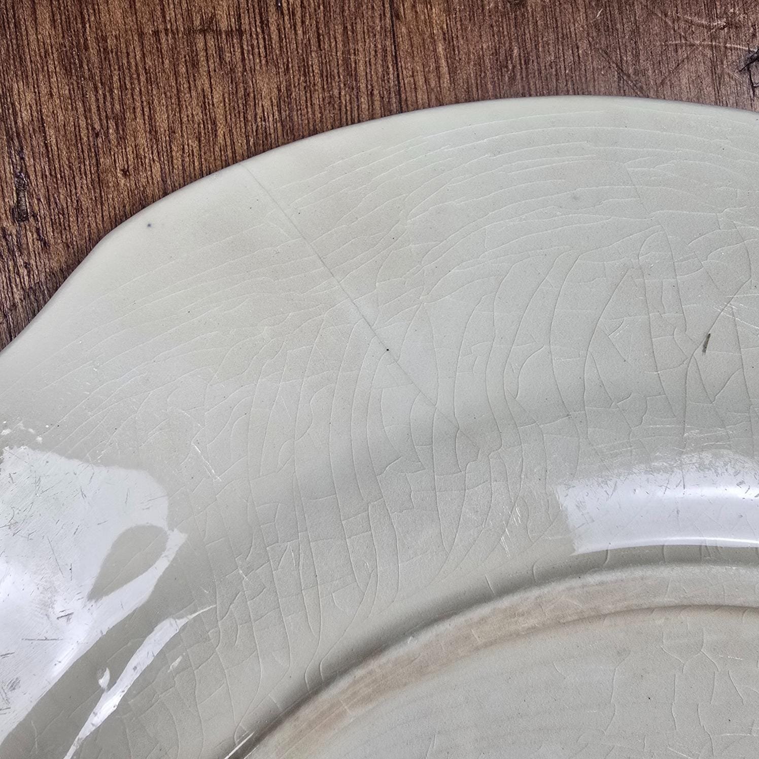 plat gien colombes bleue annees ancien