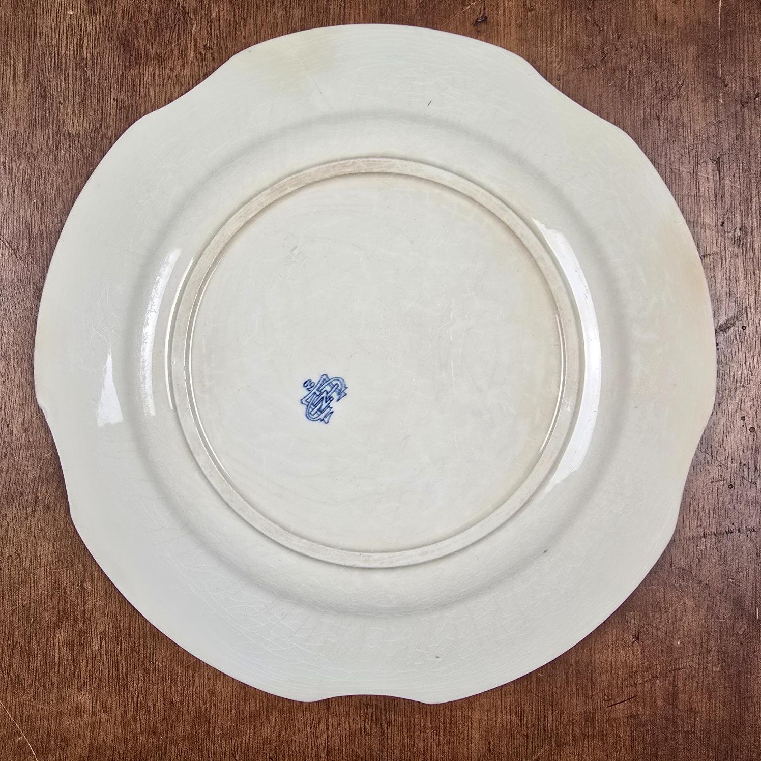plat gien colombes bleue annees ancien