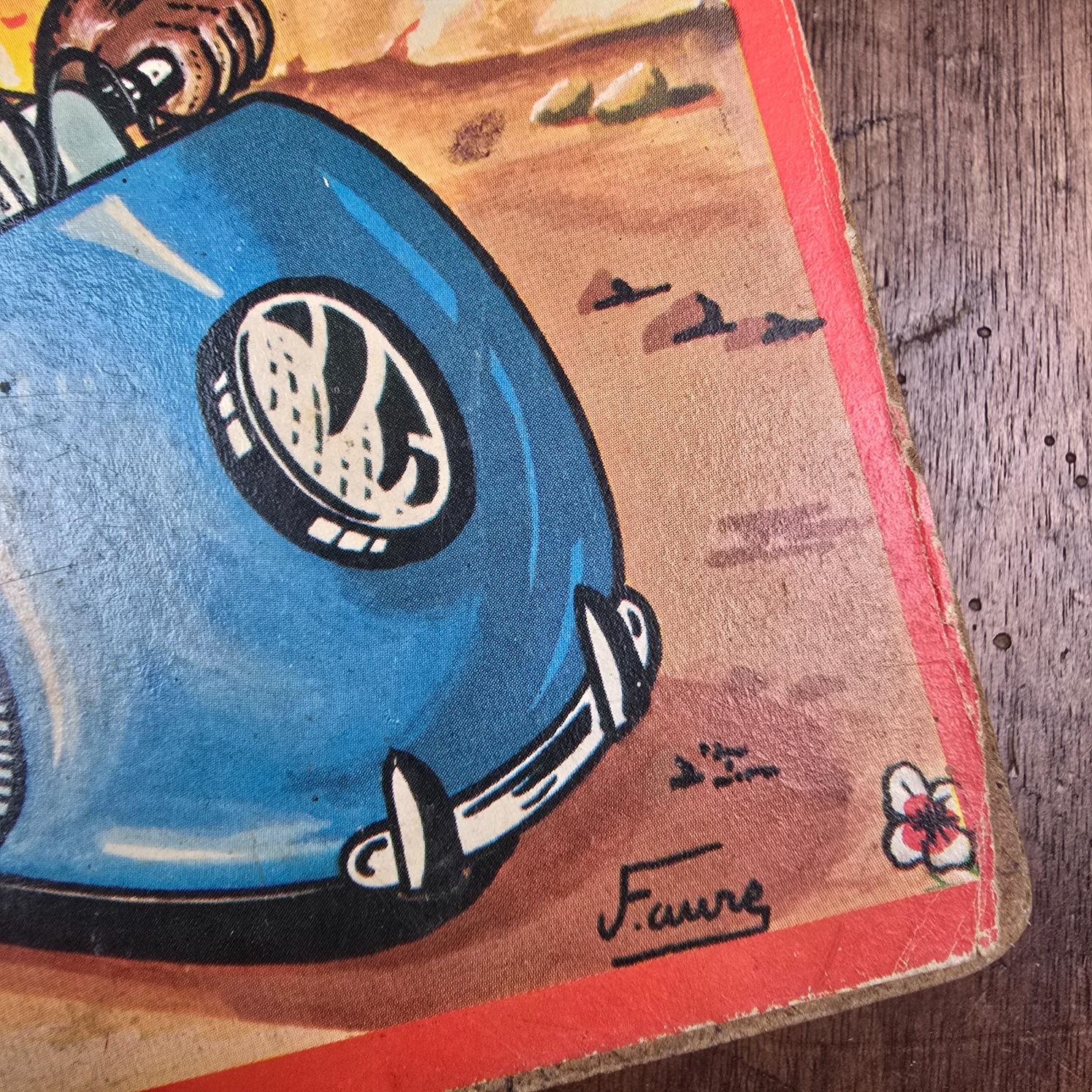 Détail de l’angle et de la bordure du coffret de cubes éducatifs vintage