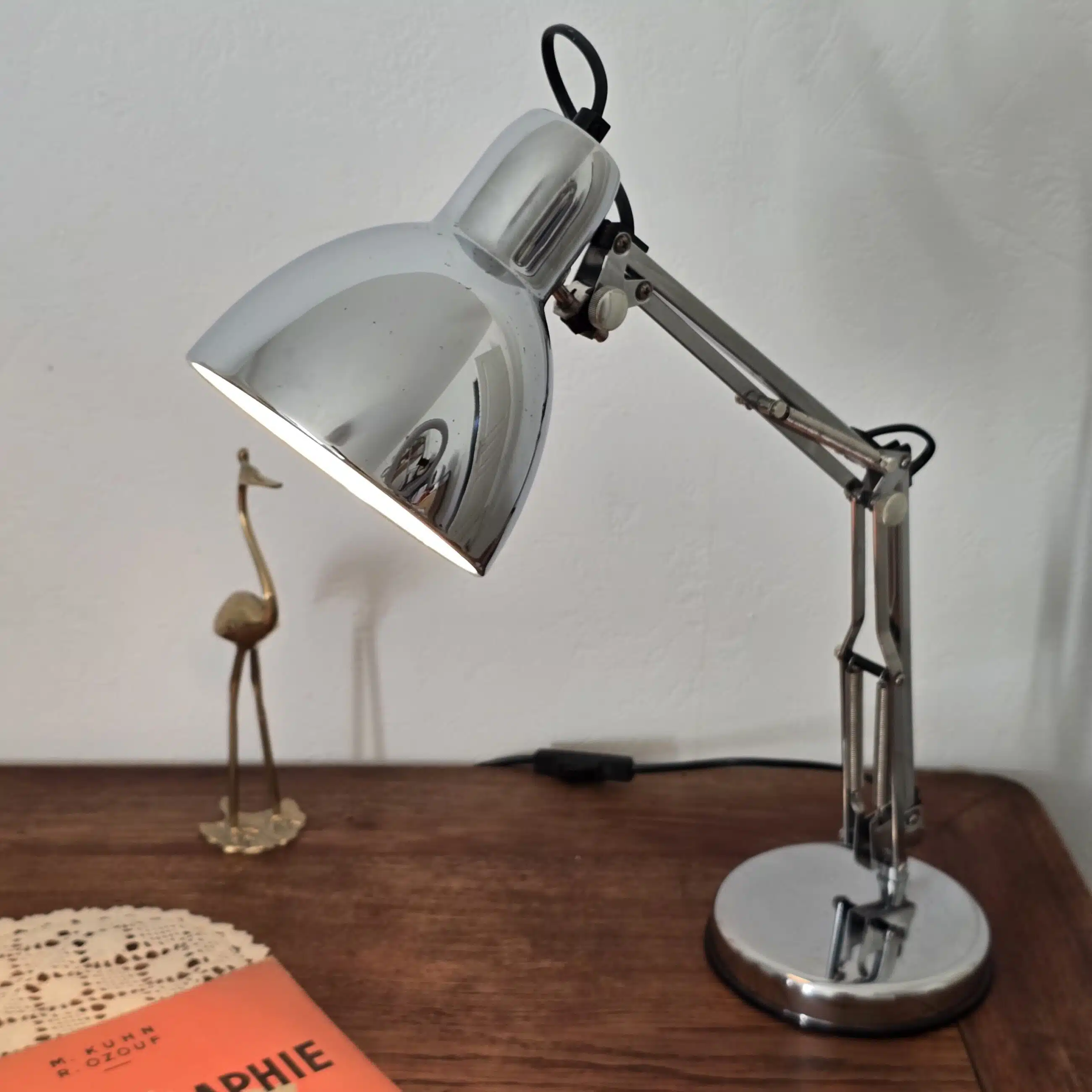 lampe bureau articulee ikea a vintage metal chrome