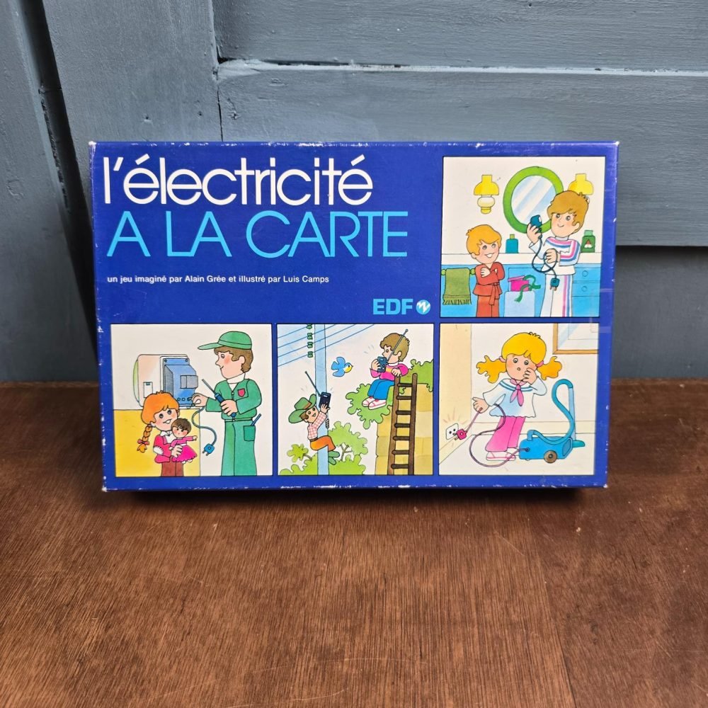 Jeu vintage EDF L’électricité à la carte