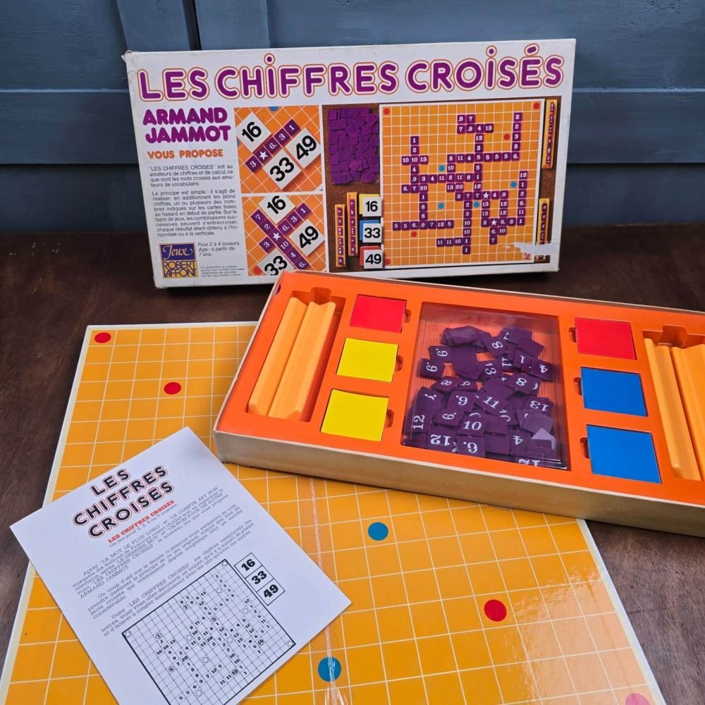 jeu chiffres croises armand jammot robert laffont vintage