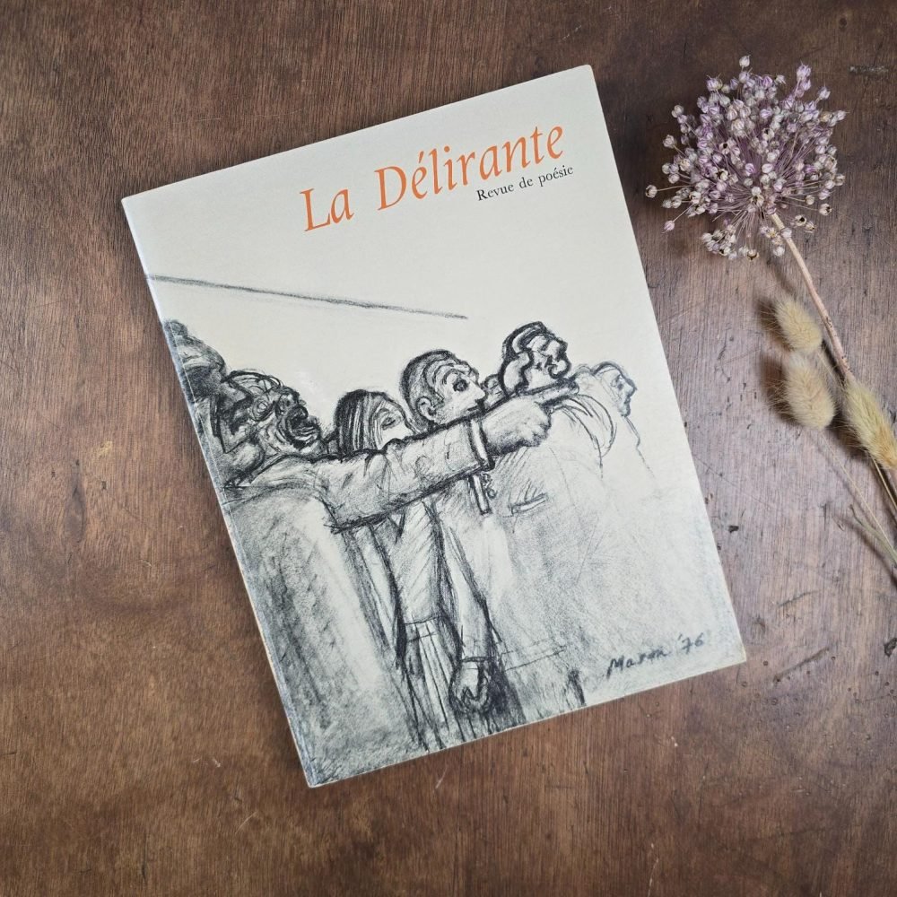 La Délirante n°6, Revue de poésie 1976, Cioran, Balthus & Szafran, vue de la couverture