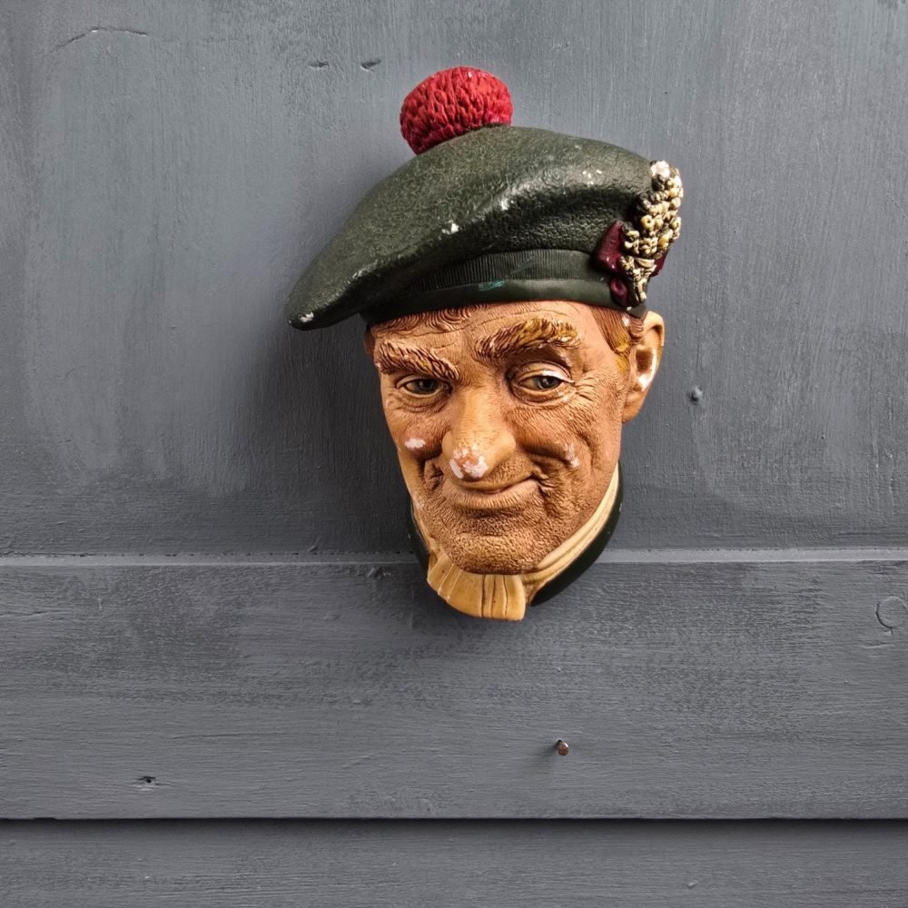 tete murale bossons jock england vintage sculpture deco