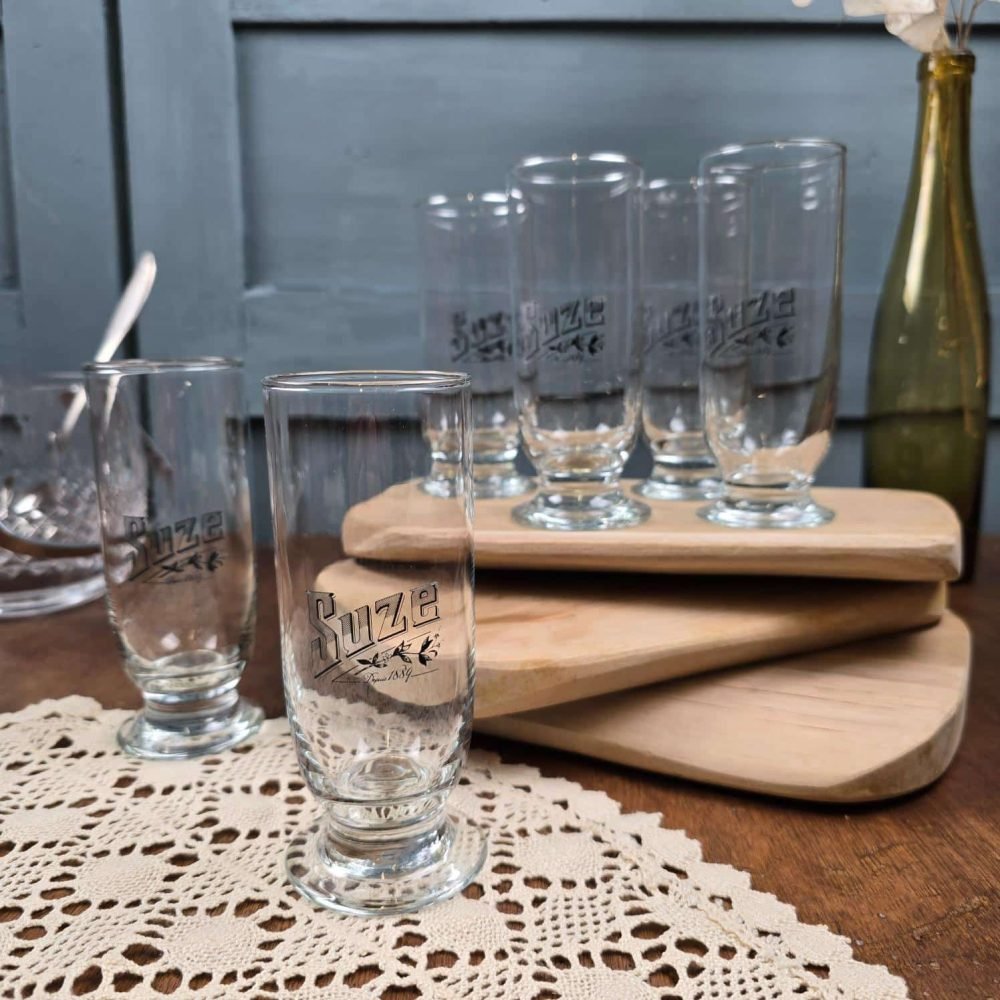 verres suze vintage bistrot pub